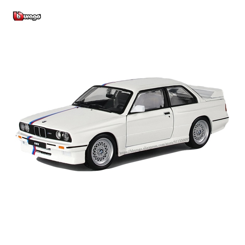 Bburago 1:24 ȭƮ BMW M3 (E30) 1988 ձ  ڵ, Ÿ  ĳƮ ڵ  峭, Ŭ ÷  